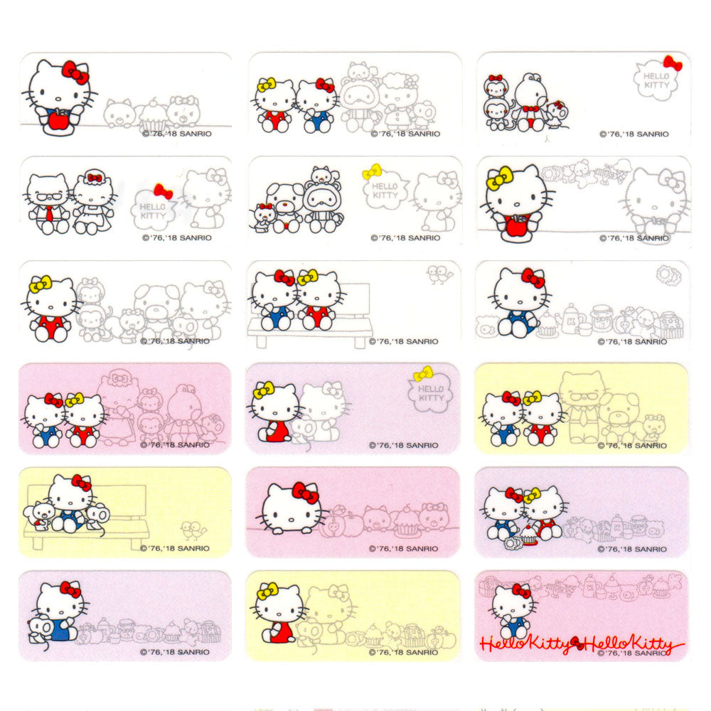 Hello Kitty Assorted Name Sticker Set